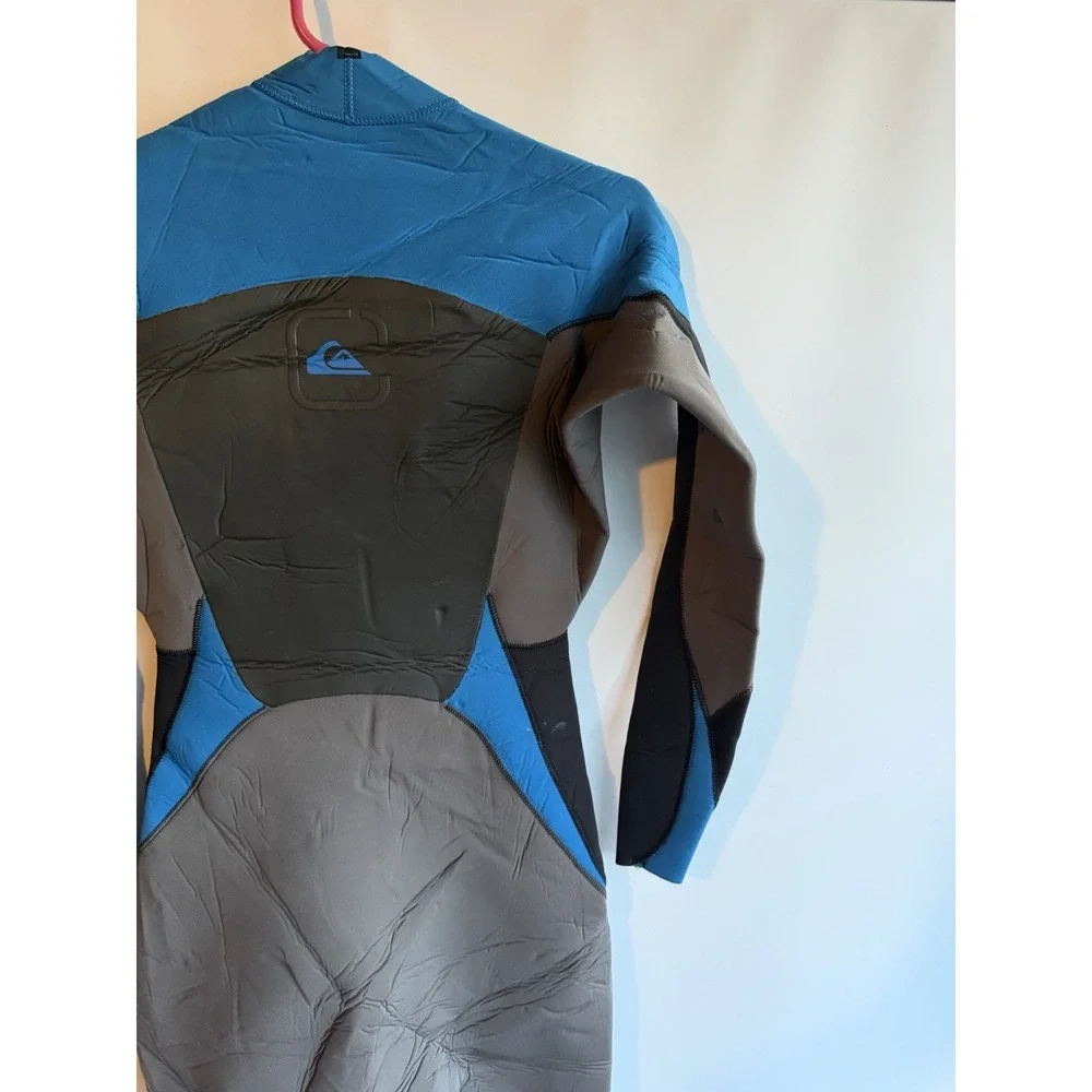 Quiksilver Wetsuit Men's 4/3 Syncro+ Chest Zip-blue-black-Medium-tall-NWT Surfer